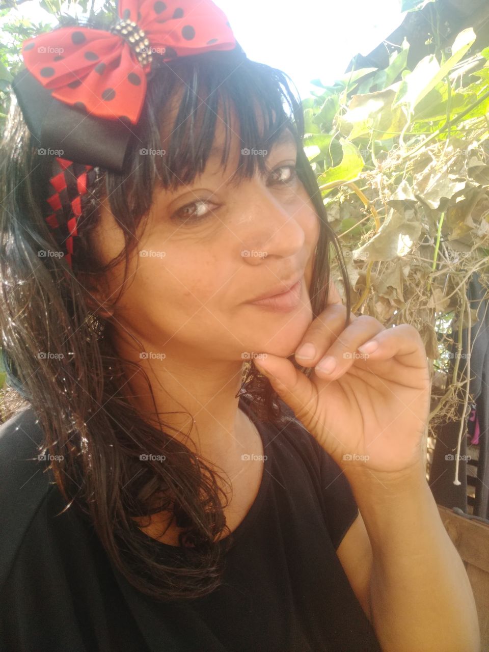 Euzinha com meu laço  ladybug