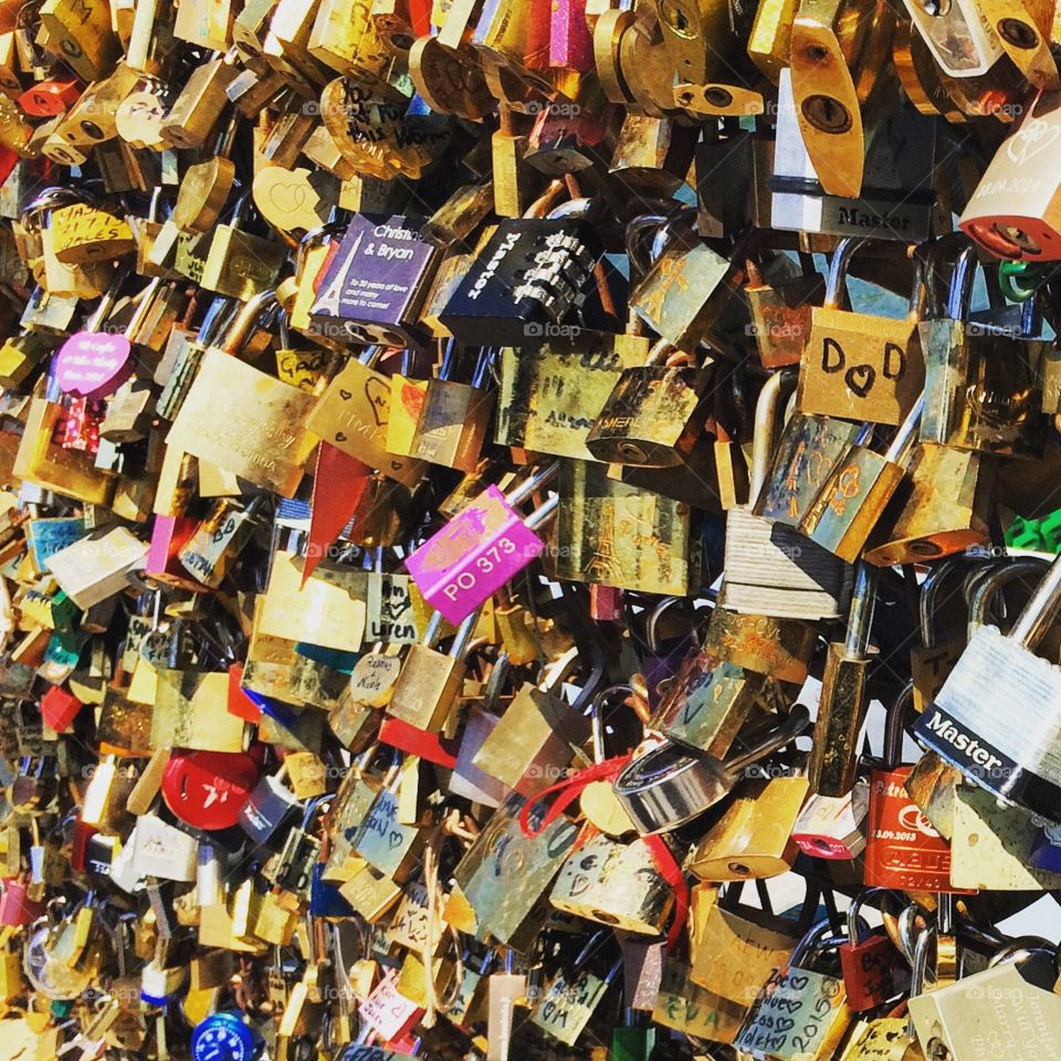 Locks of love in Paris