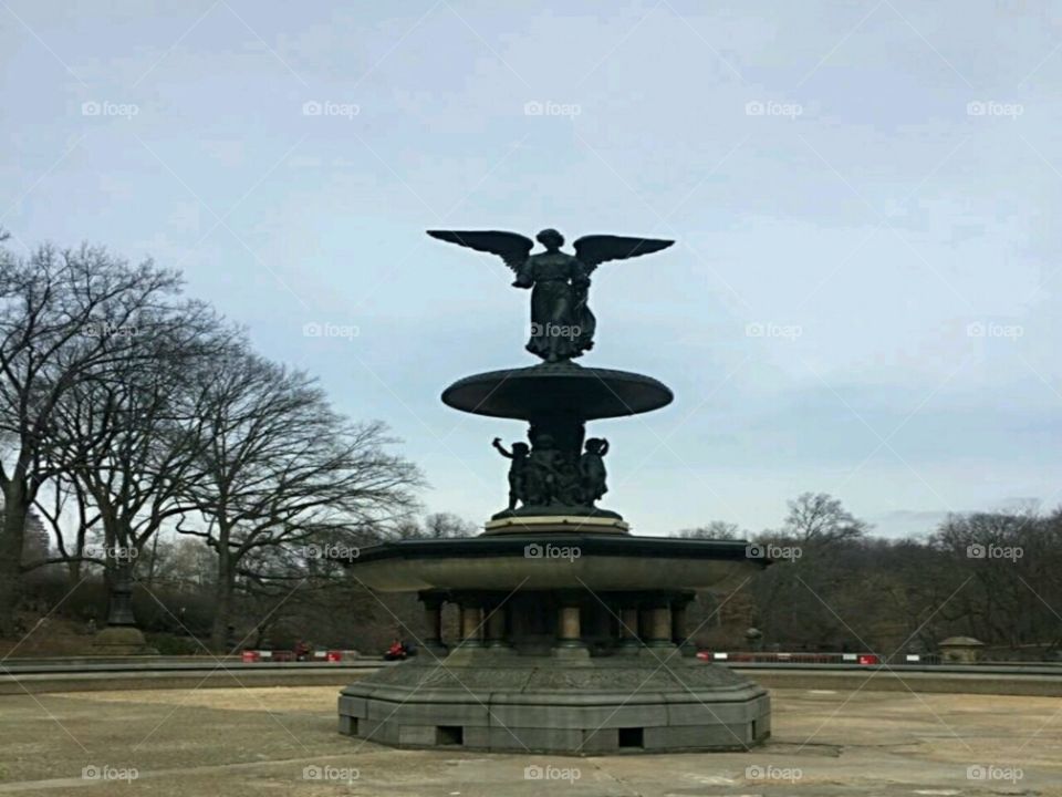 fountain in central park NYC
