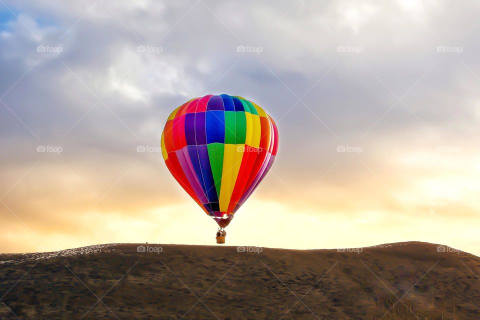 Hot Air balloon at sunrise