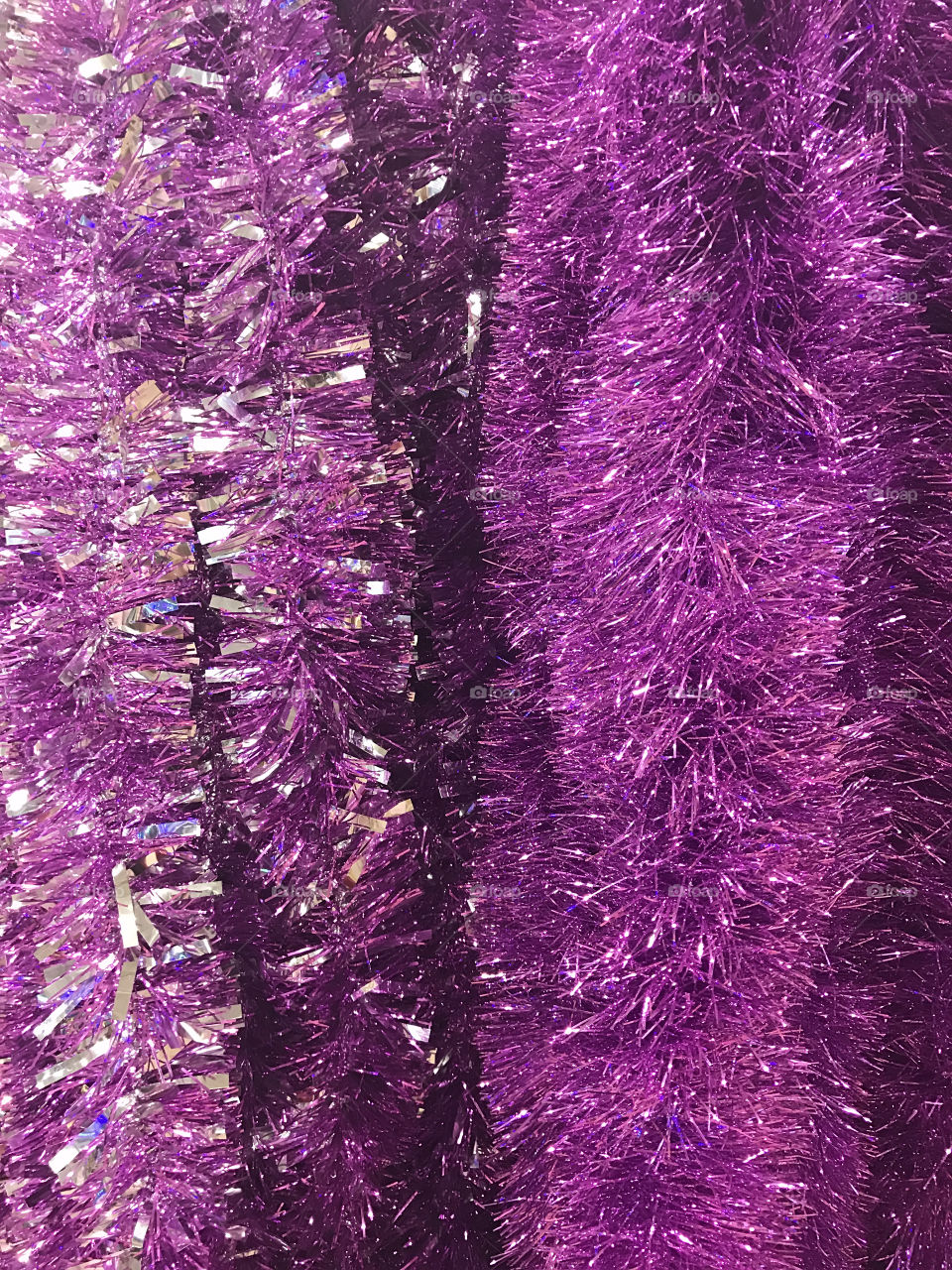 Purple decorations 