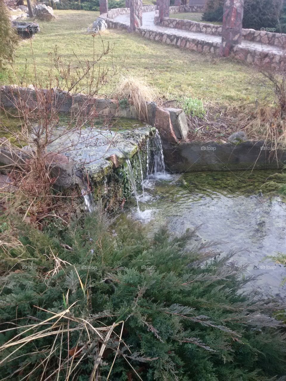 waterfall in the park