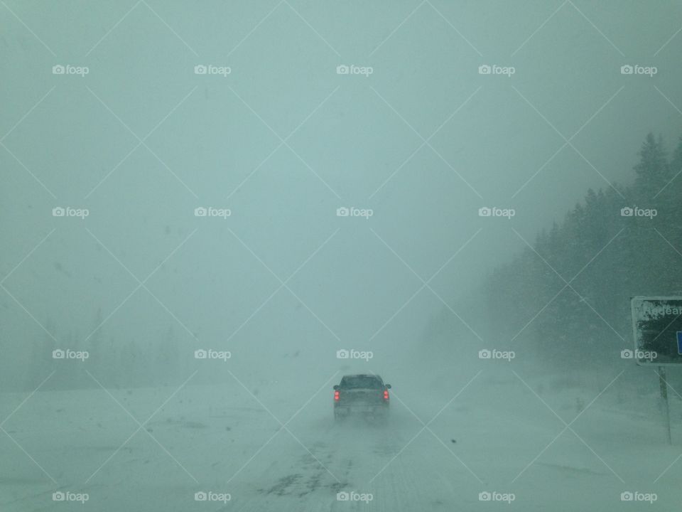 Driving in a storm