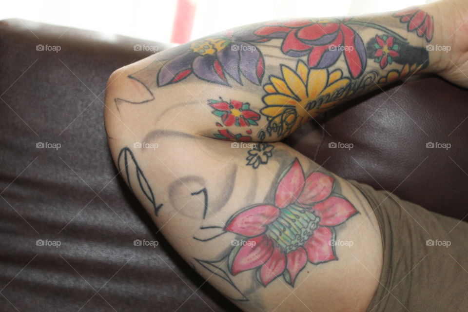 Tattooed arm