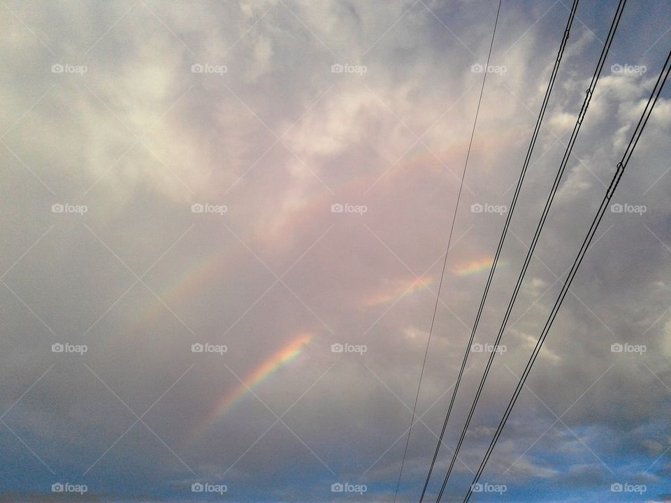 Genesis 9:13New International Version (NIV)

13 I have set my rainbow in the clouds, and it will be the sign of the covenant between me and the earth.