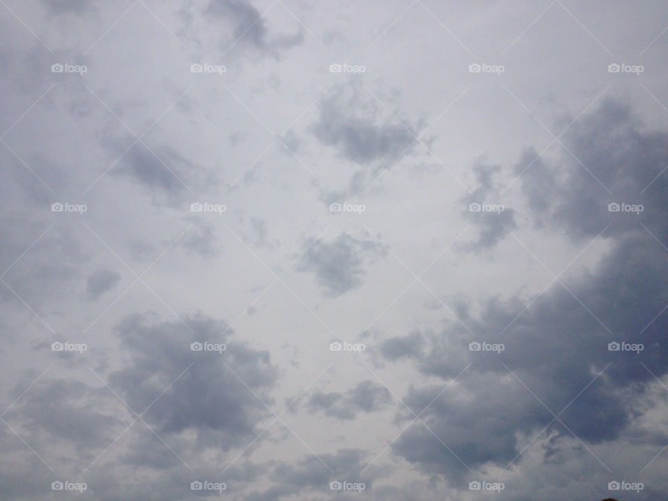 Sky with clouds white and grey