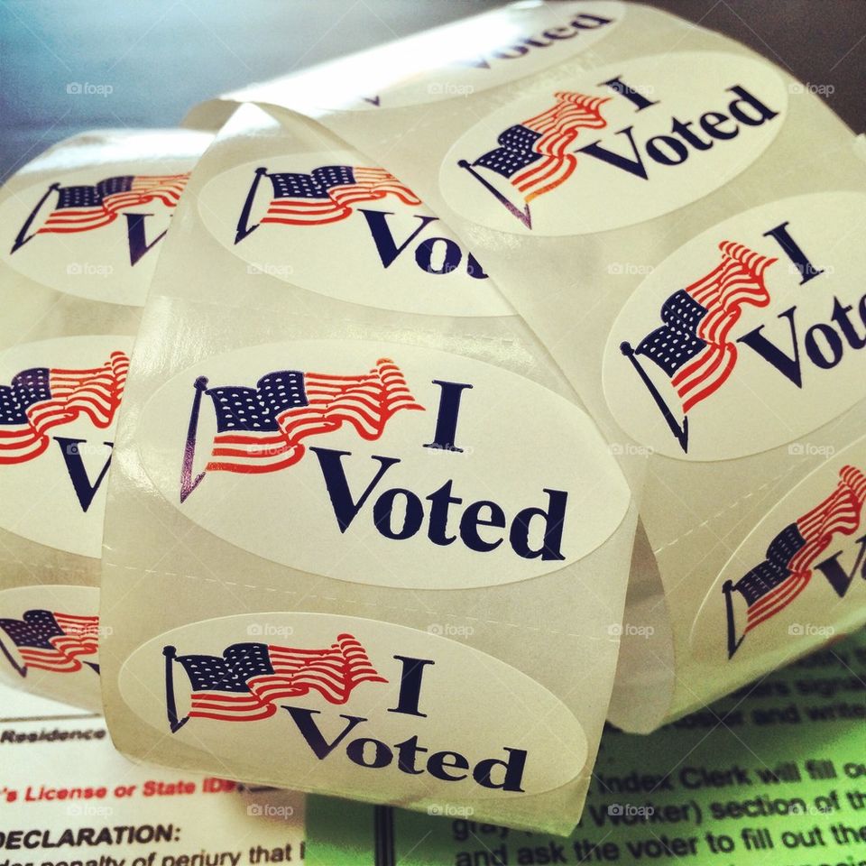 Voting sticker