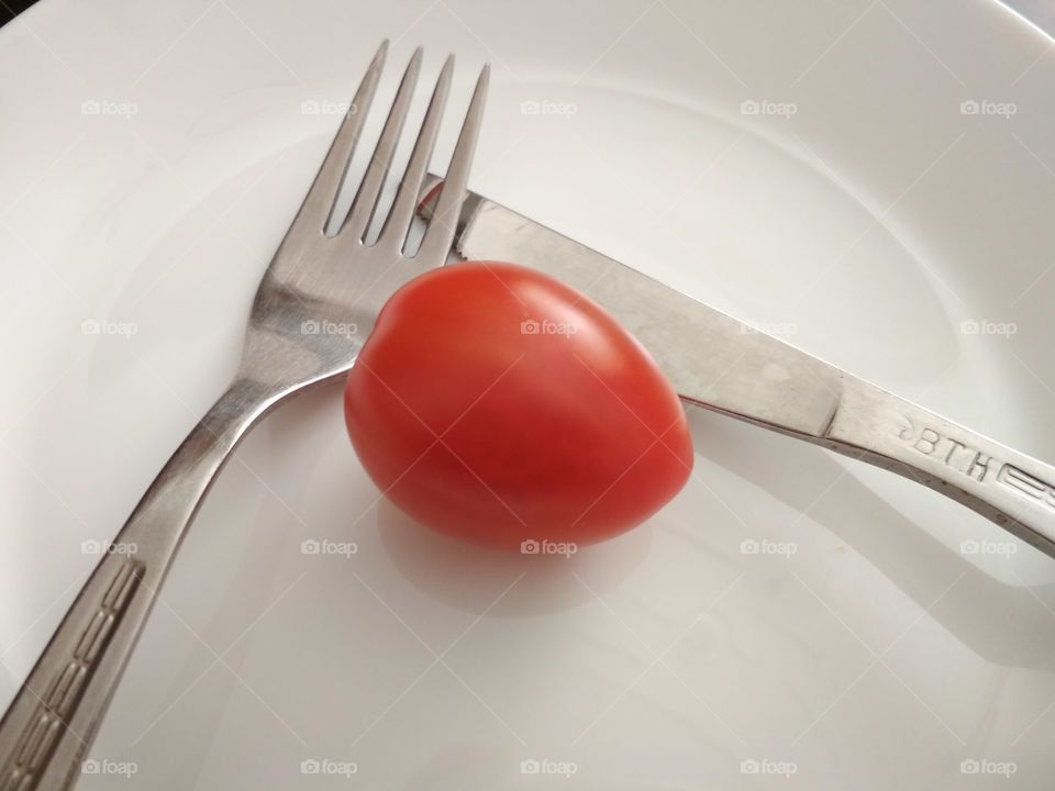 Tomato and dish