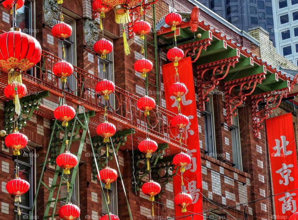 Chinese New Year Decorations In San Francisco Chinatown