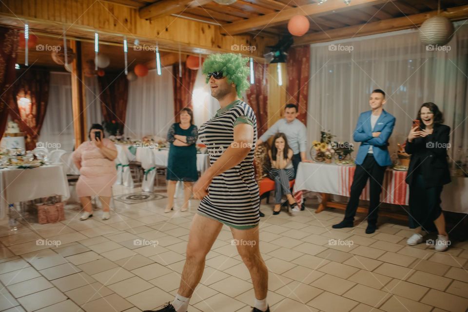 Wedding tradition of dressing up as a bride