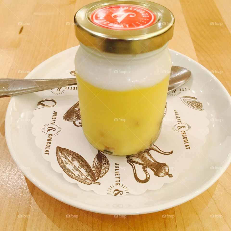 I have sweet tooth and what a beautiful way to show it by picturing a meringue pie and a chocolate fondant with salted caramel made by my favorite chef my mom.