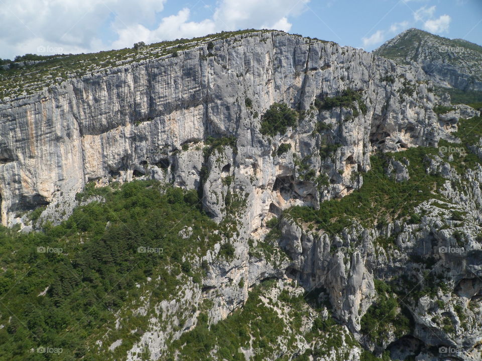 Scenic sight in the natural park Verdon in France