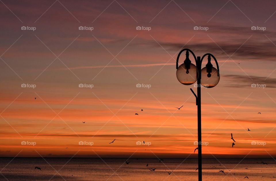 Sunset, Beach, Sun, Dawn, Sea