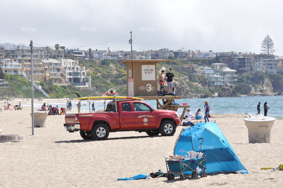 Beach rescue truck