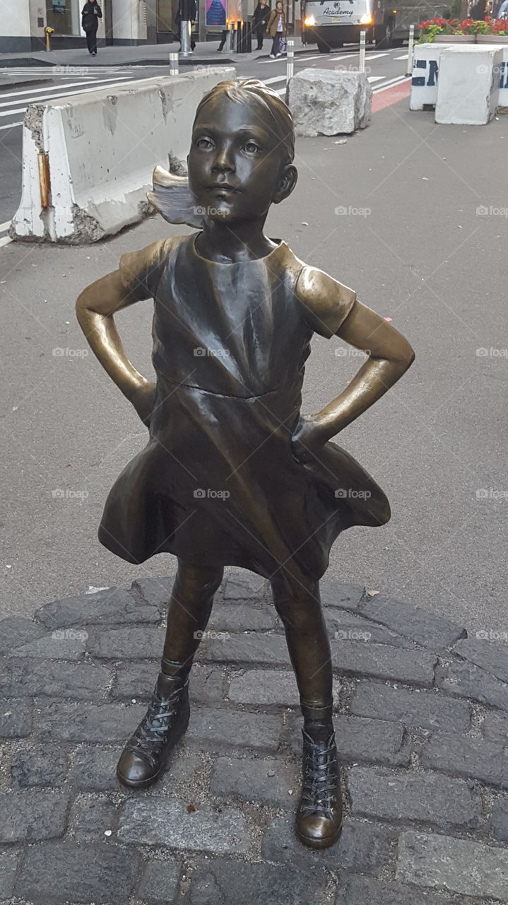 Fearless Girl in Wall St.