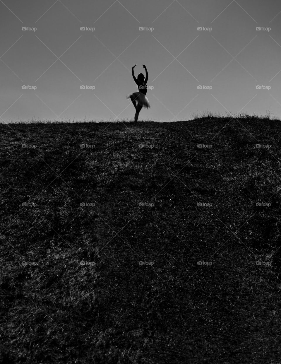 Dancer on a hill