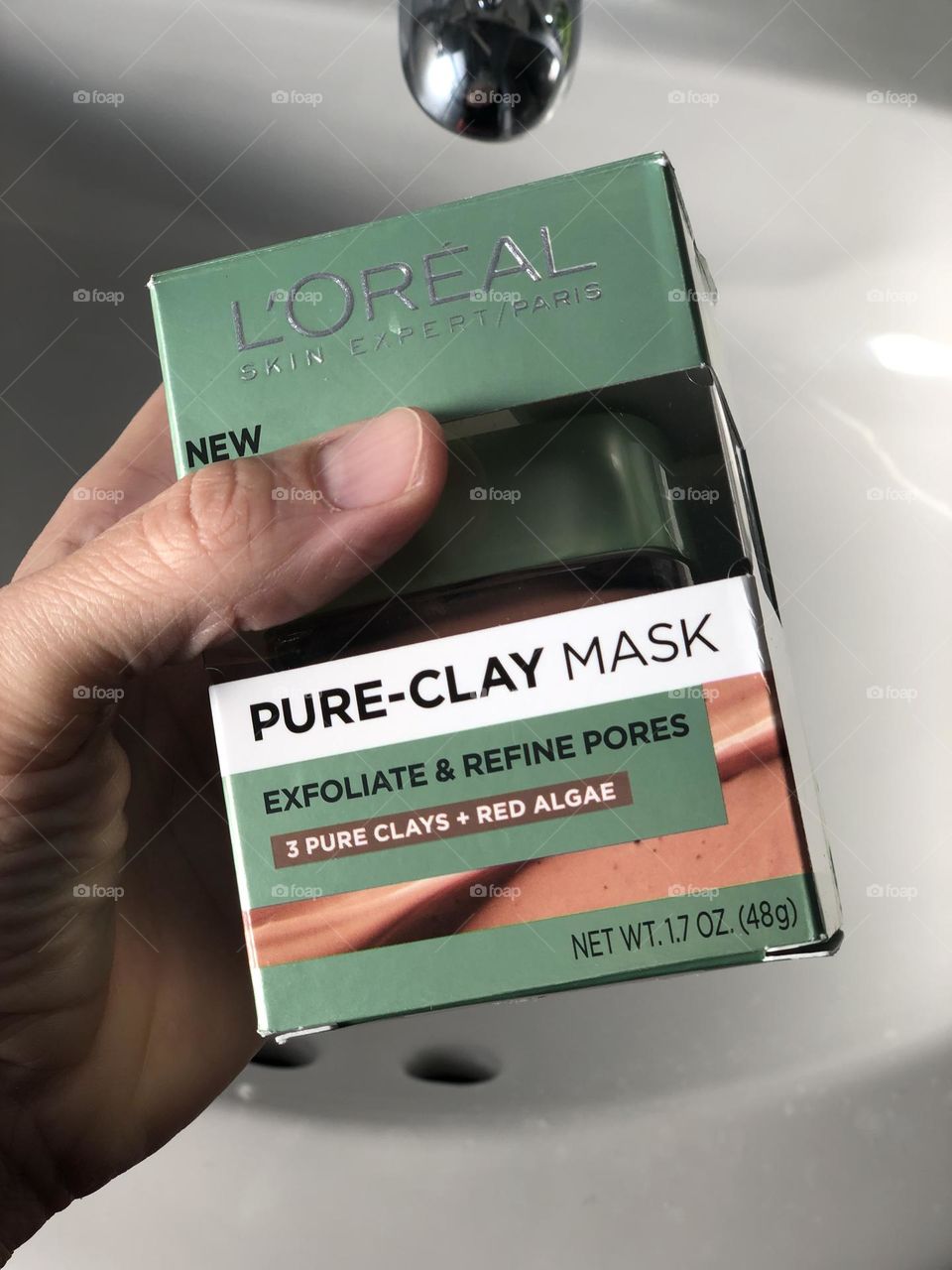 L’Oréal pure clay mask product photography, my favorite beauty product, L’Oréal beauty products