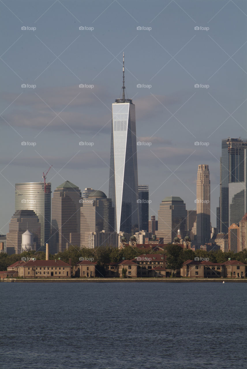 NYC skyline from liberty state park, nj