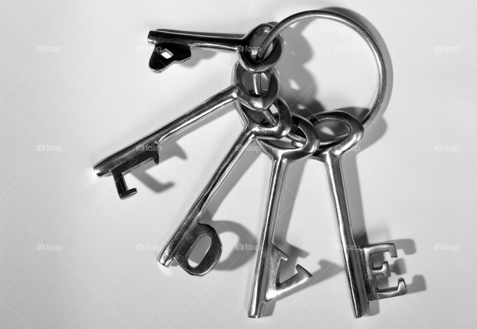 white love metal keys by splicanka