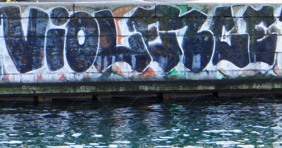 graffiti wall sign water by kshapley