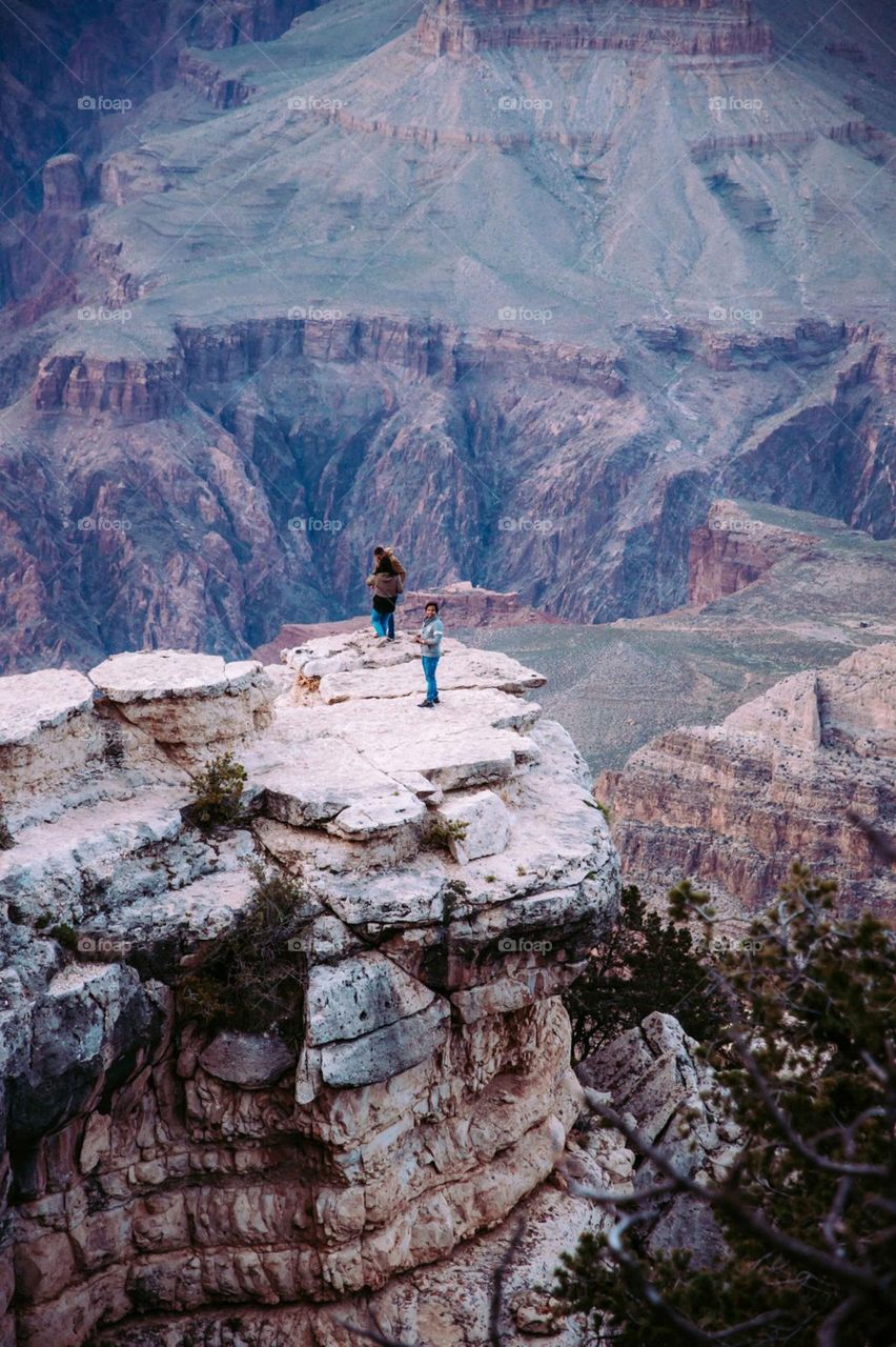 Cliff view grand canyon