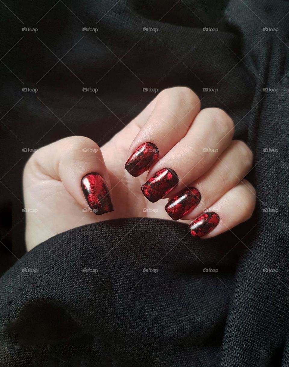 Red manicure