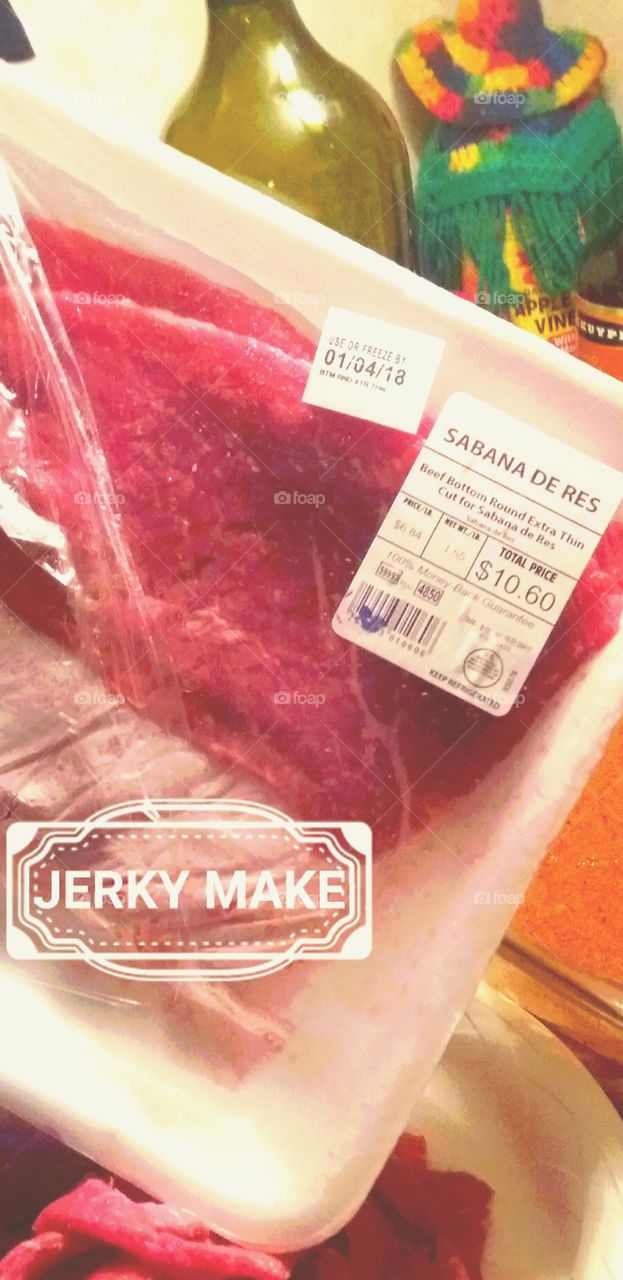Making beef jerky for 2018