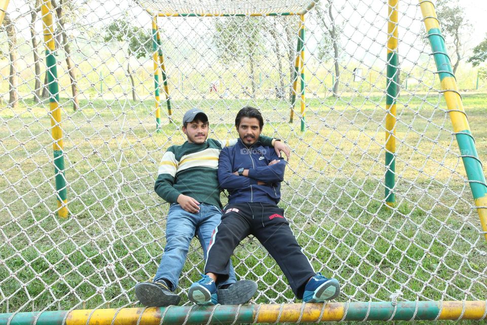 boys in the ground enjoy