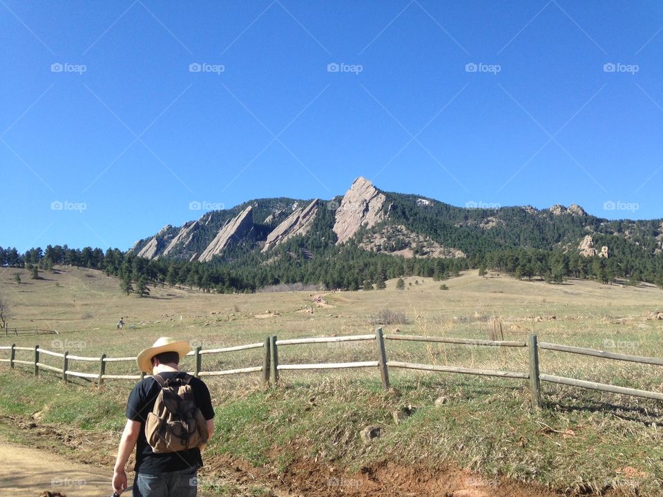 Flatirons in Boulder, CO
