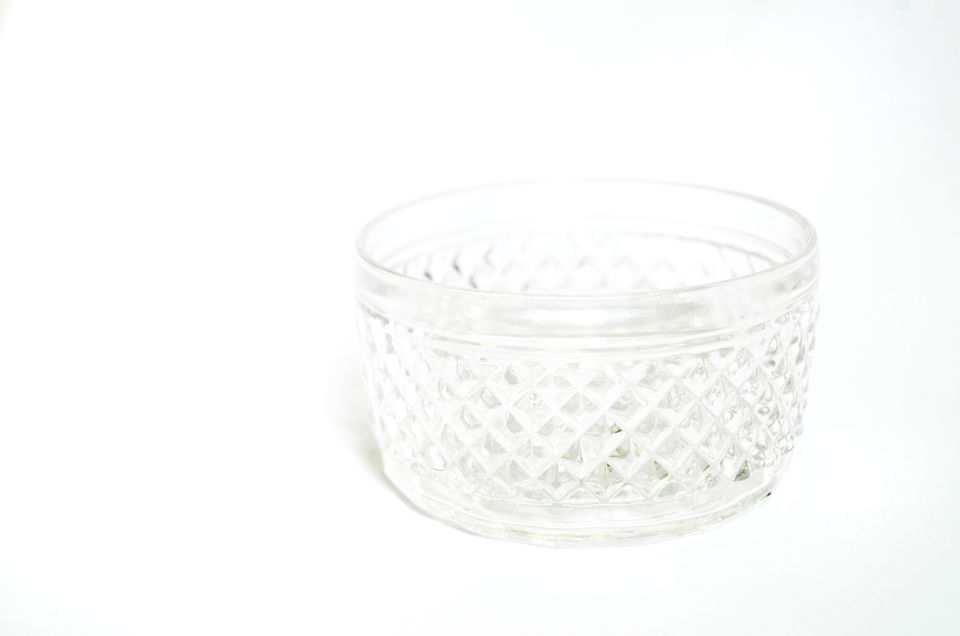 glass bowl.