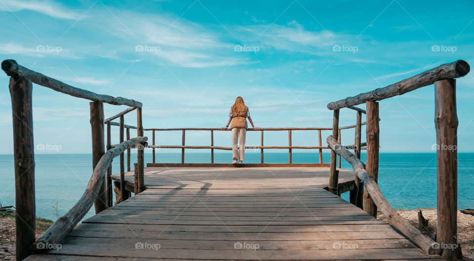 Just you and the sea on a warm summer day.