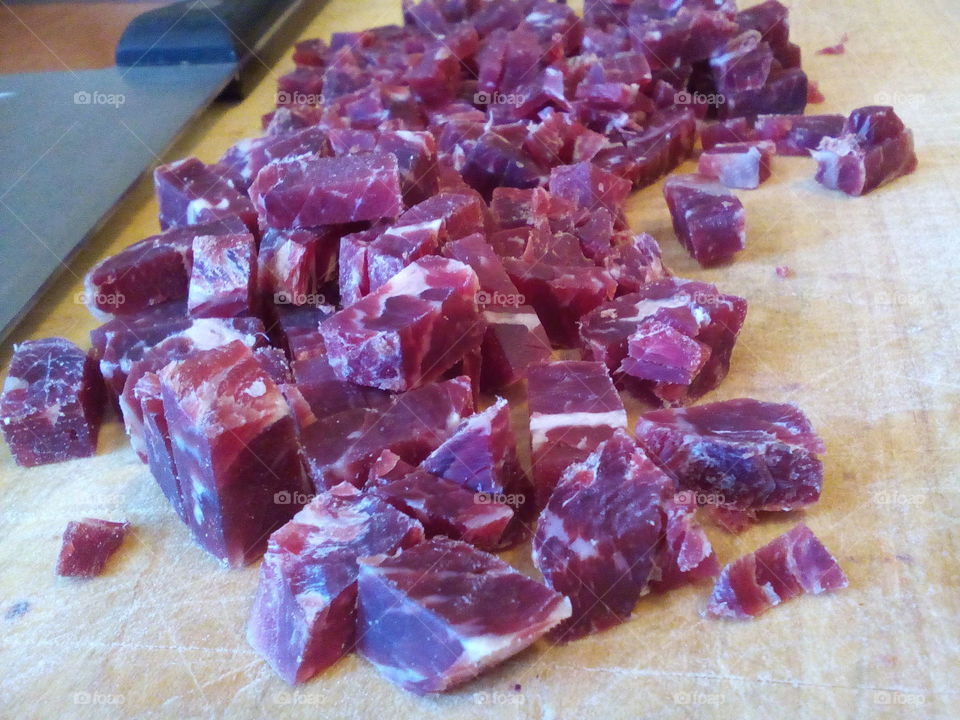 chopped meat. chopped bresaola