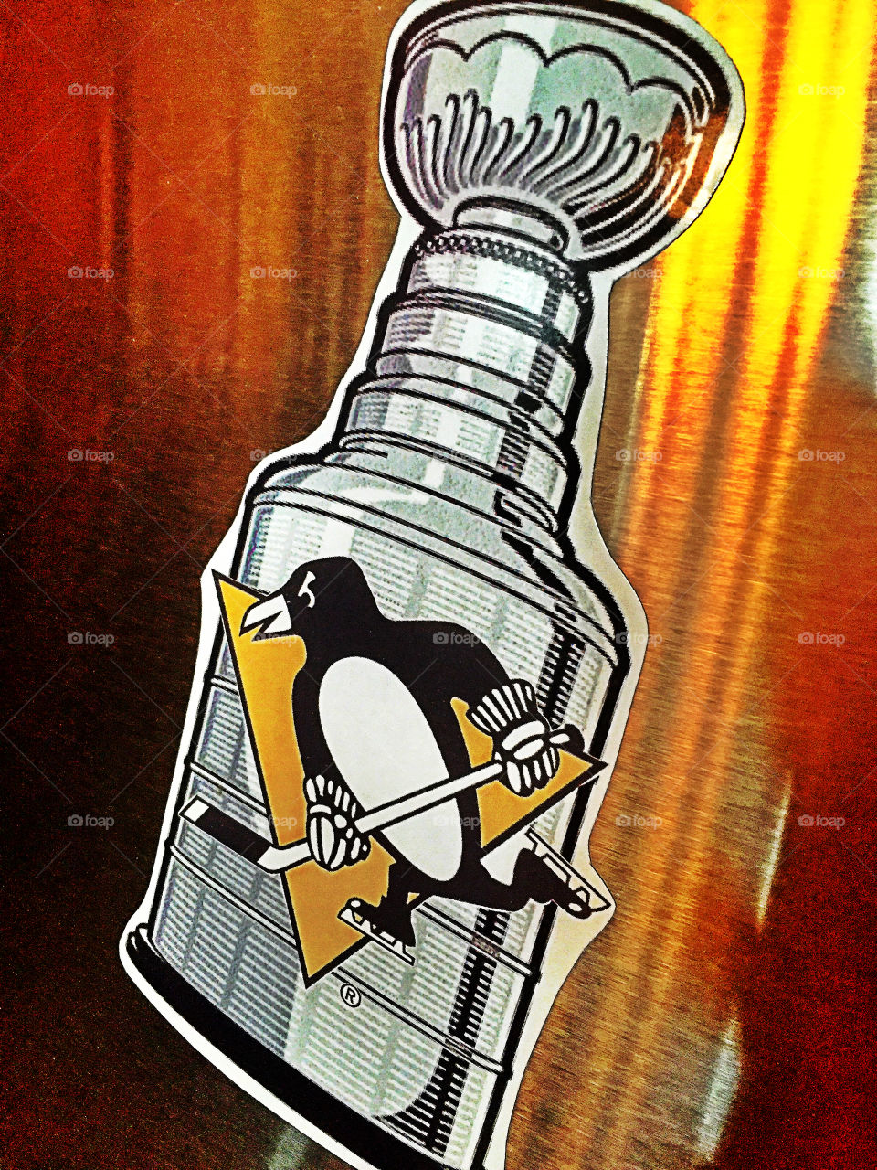 Pittsburgh Penguins Stanley Cup Champs magnet. 