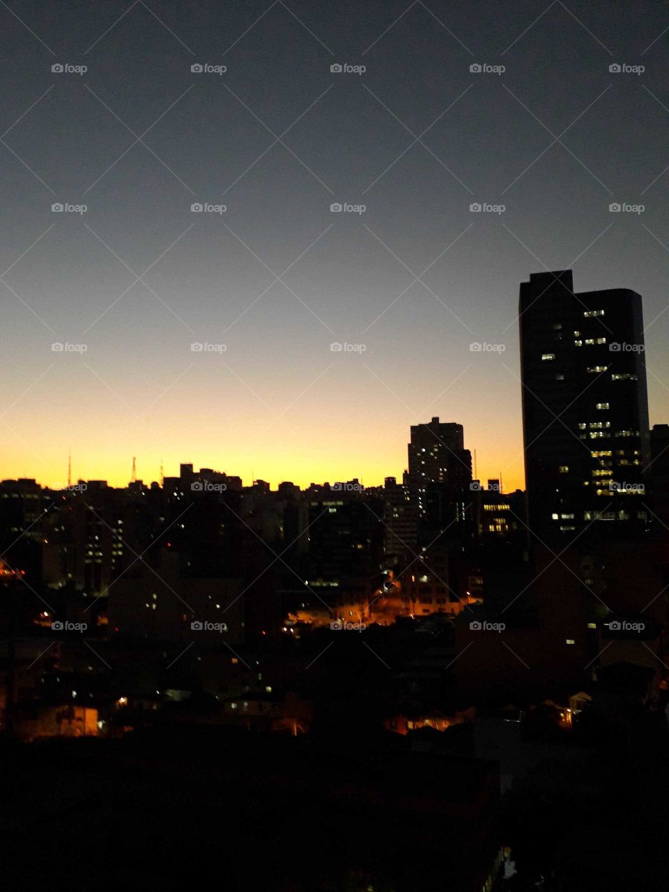 Por do sol em São Paulo