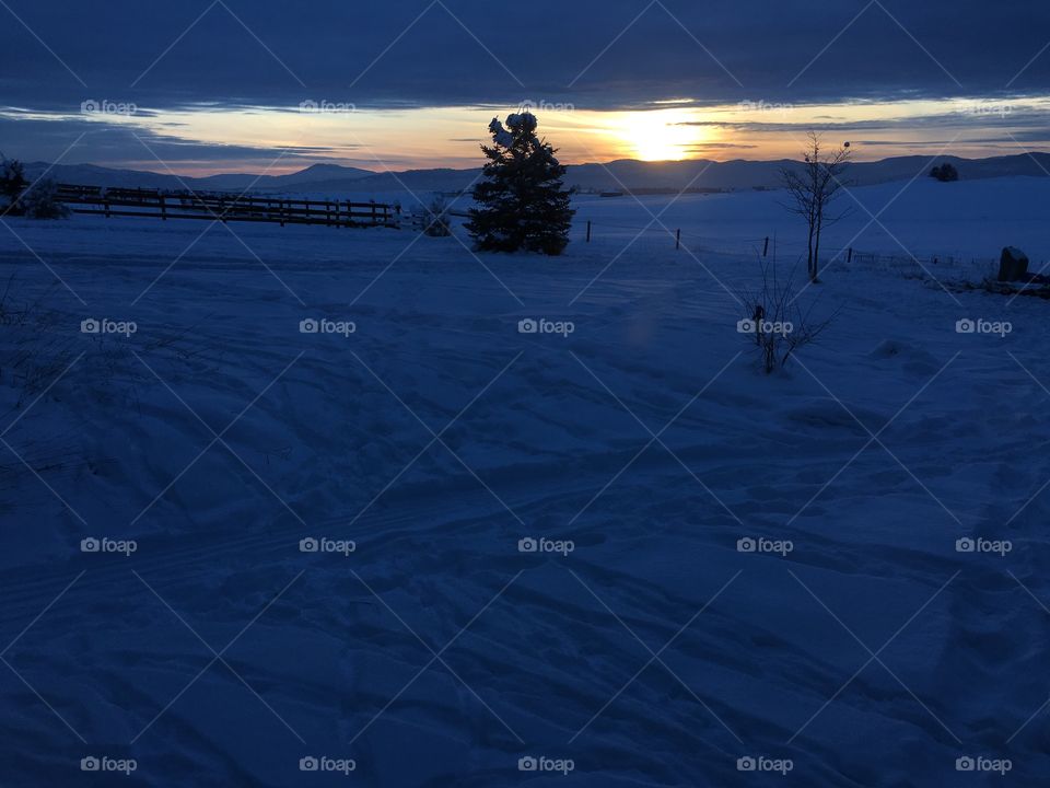 Montana sunset.