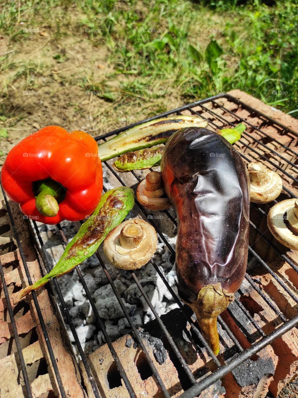 Picnic roasted vegetables