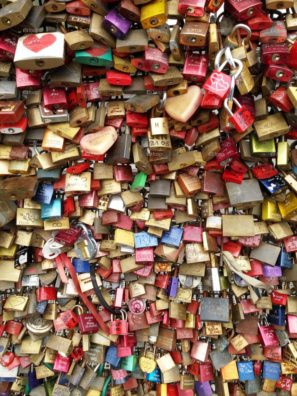 Locks on Cologne railway bridge