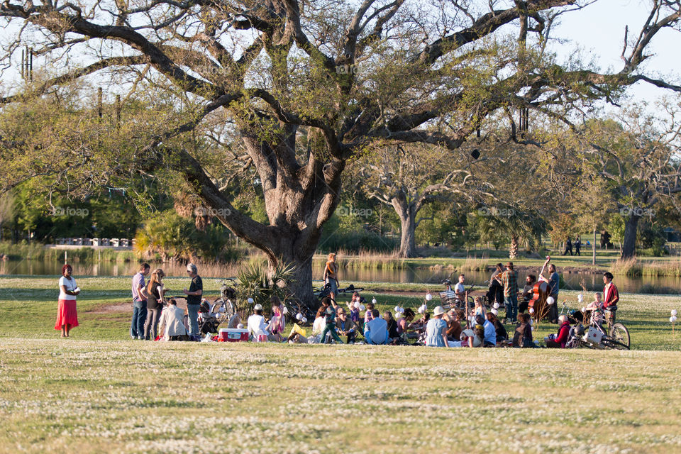 People at park 