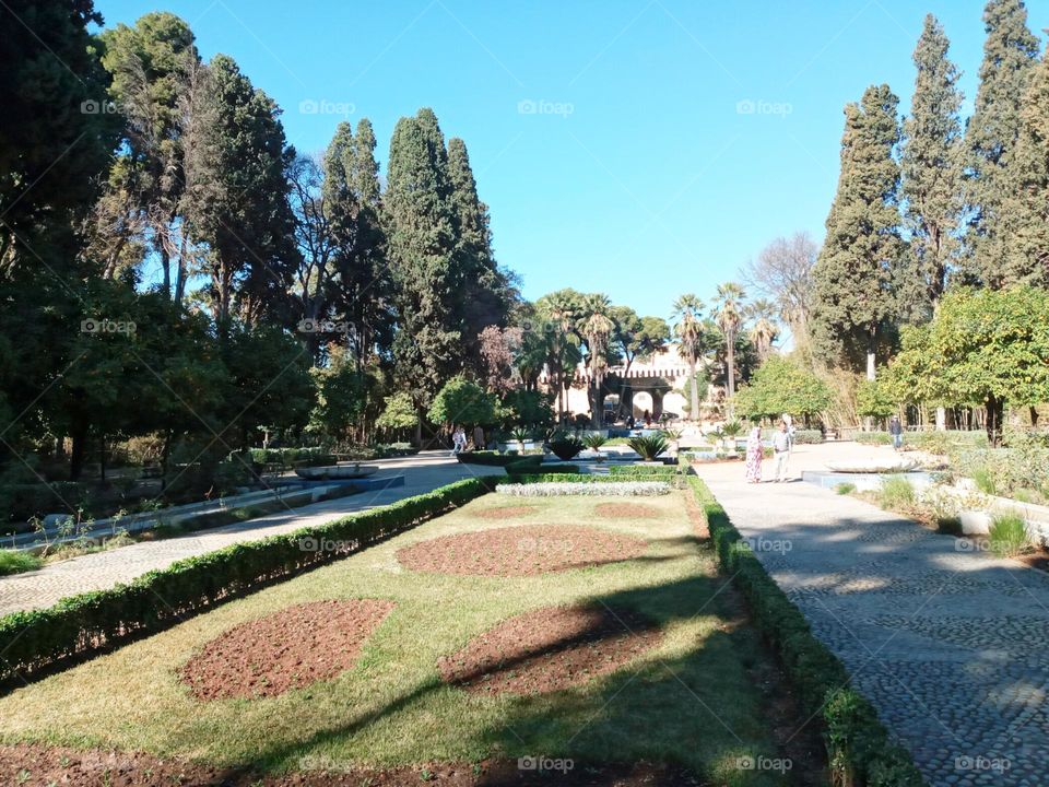 Parc nature jnane sbil in Fez of Morocco
