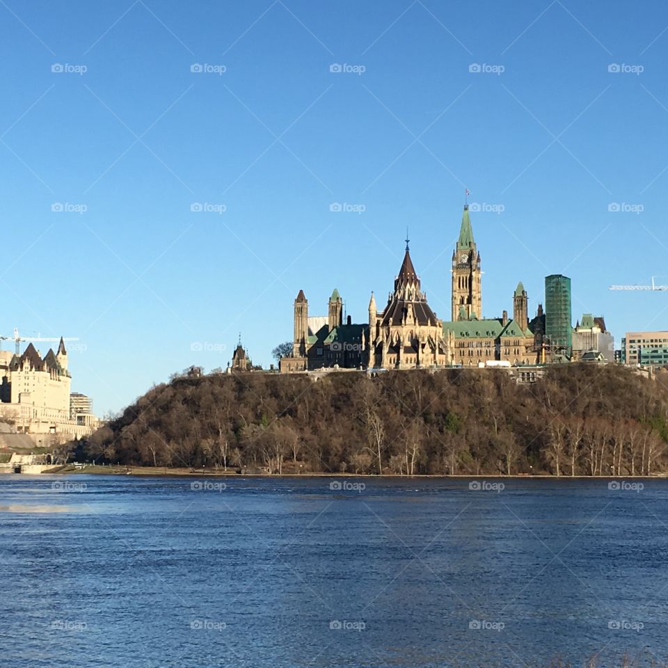 Parliament building and library, Ottawa, Canada