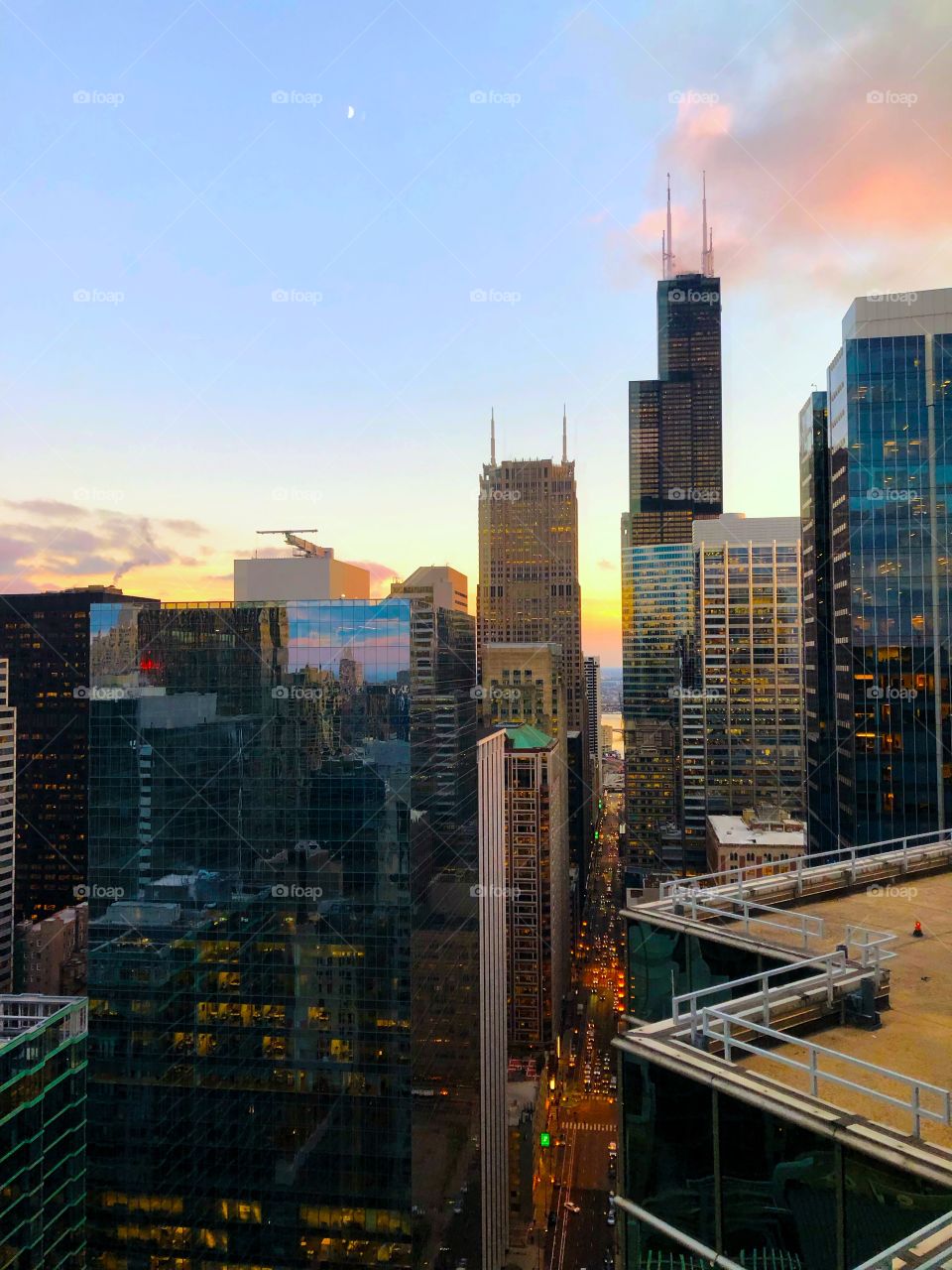 Chicago sunset 
