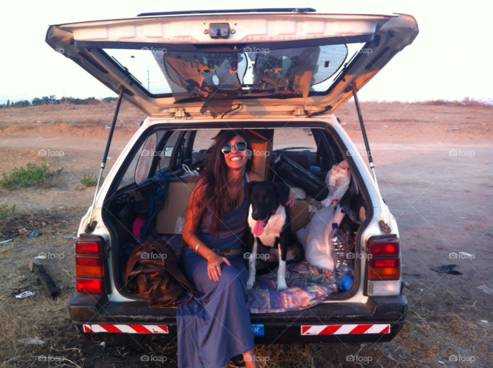 car dog pet women by eden_shuker
