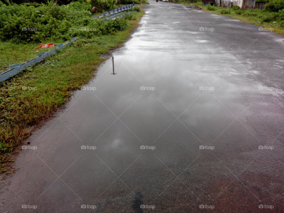 Autumn Rain Reflections