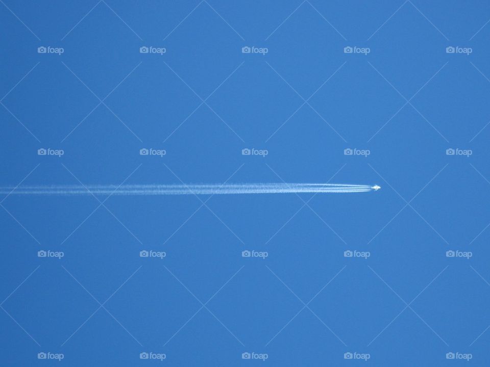 Plane Blue Sky 