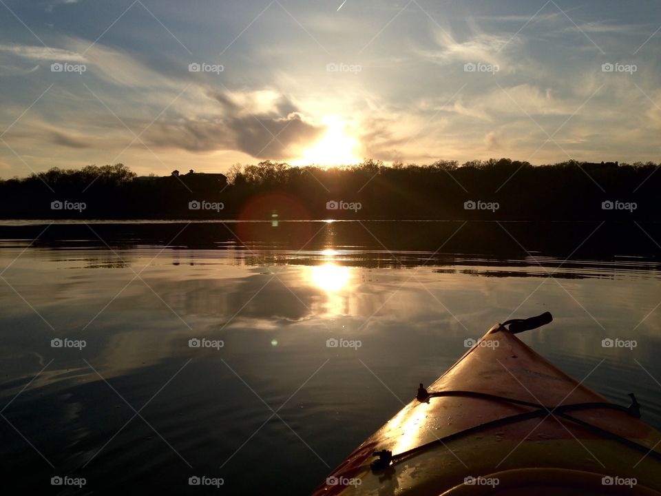 Kayak at Sunset