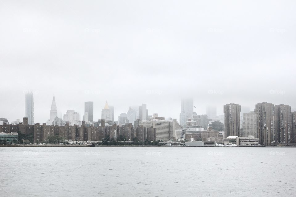 a misty morning in nyc