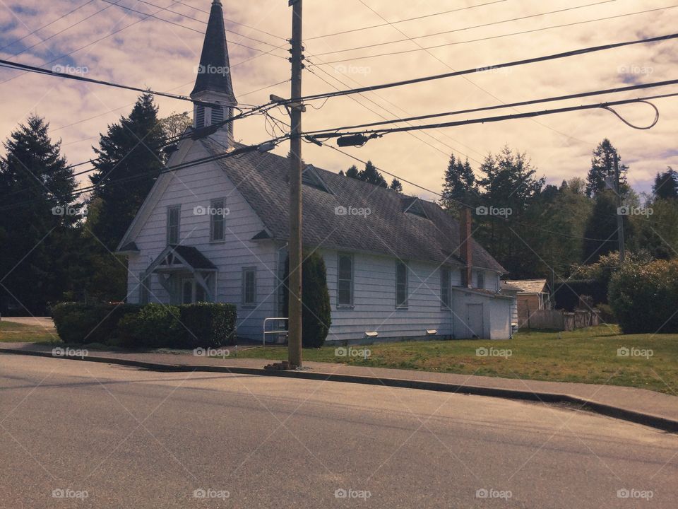 Old Church at Crescent Beach, British Columbia, Canada 