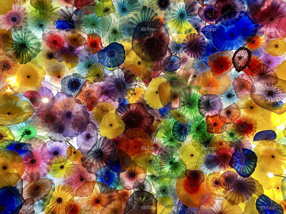 Colourful glass background 