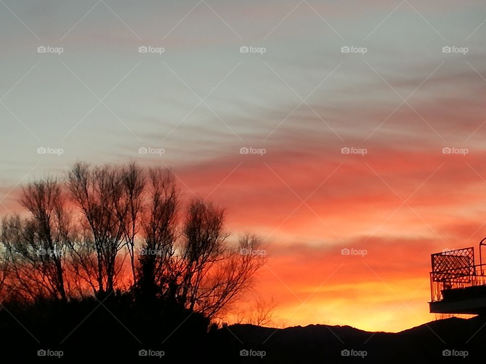 January first day sunset