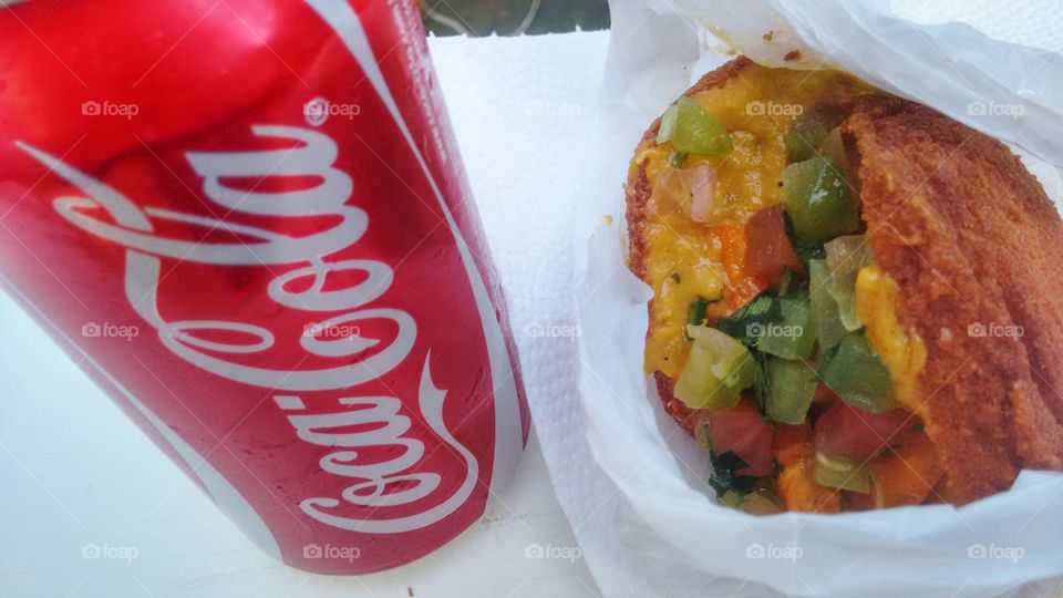 coca cola acarajé food